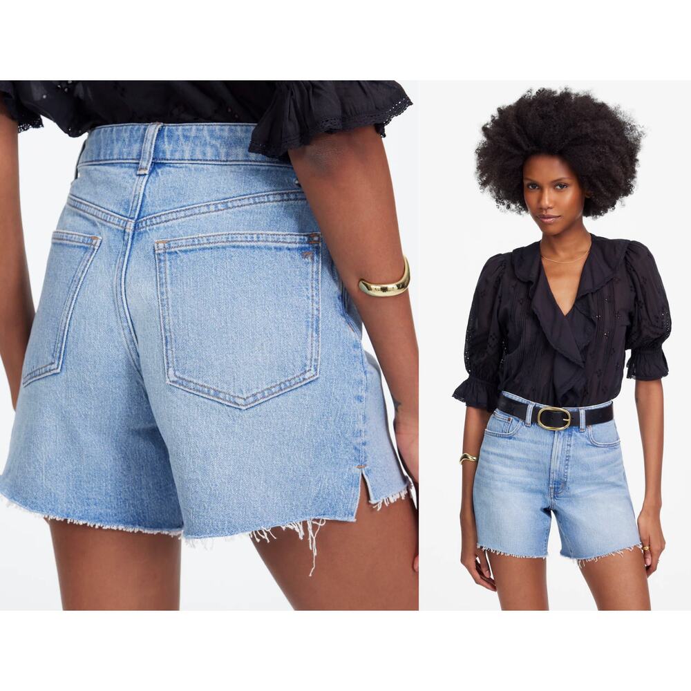 Madewell | NWT Perfect Vintage Mid-Length Jean Shorts Altoona Wash | Sz 23
